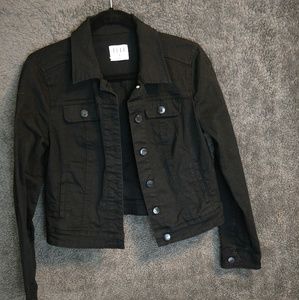 Black denim jacket